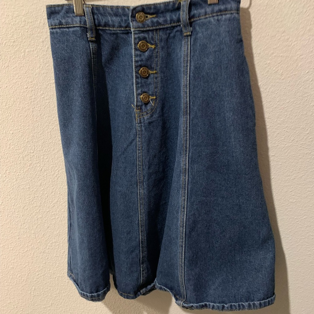 Moon River - Denim Skirt A Line - Medium